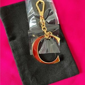 Dooney &Bourk Gold Key Chain Letter C(new)
